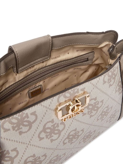 Bolso de Hombro Guess Logo Gris Oscuro - Image 4