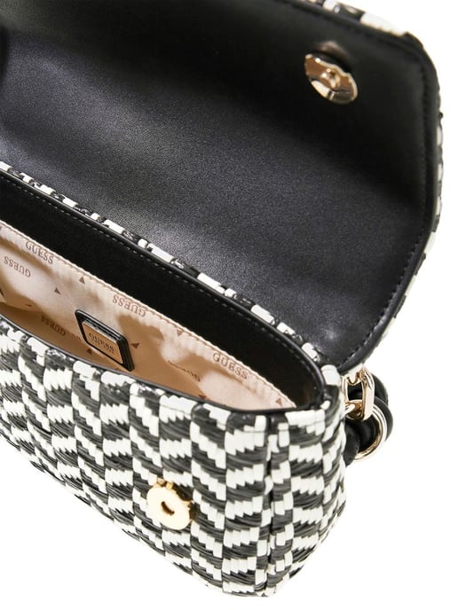 Bolso de Hombro Guess Negro Multicolor - Image 3