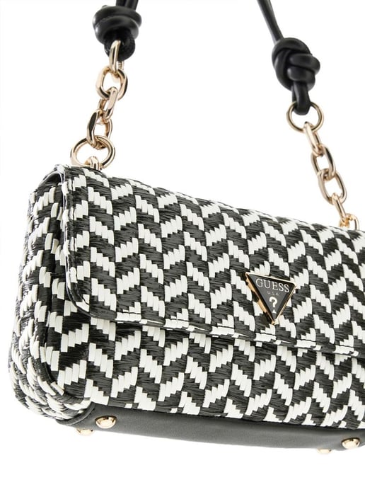 Bolso de Hombro Guess Negro Multicolor - Image 4