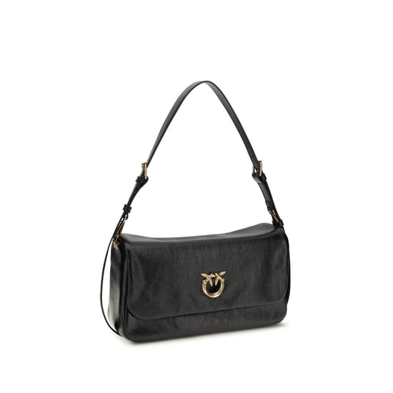 Bolso de hombro PINKO de piel de ternera negra Bos Taurus - Image 2