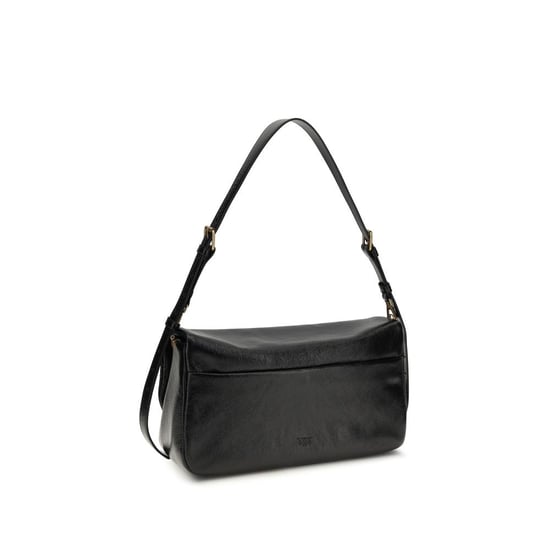 Bolso de hombro PINKO de piel de ternera negra Bos Taurus - Image 3