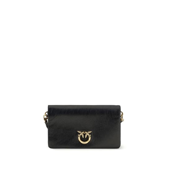 Bolso de Hombro de PIEL DE CABRA Negra PINKO - Image 1