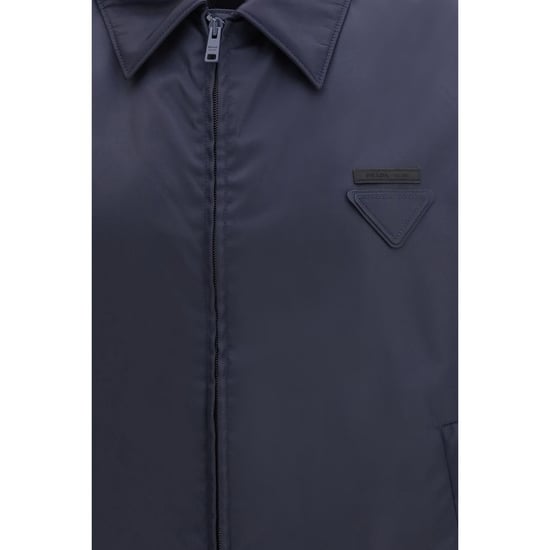 Chaqueta de Nylon Azul de Prada - Image 3