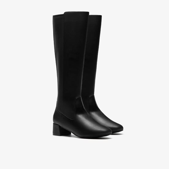 Iridessa Glow Black Leather Botas - Image 4