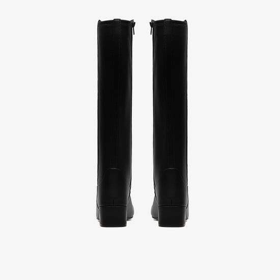 Iridessa Glow Black Leather Botas - Image 5