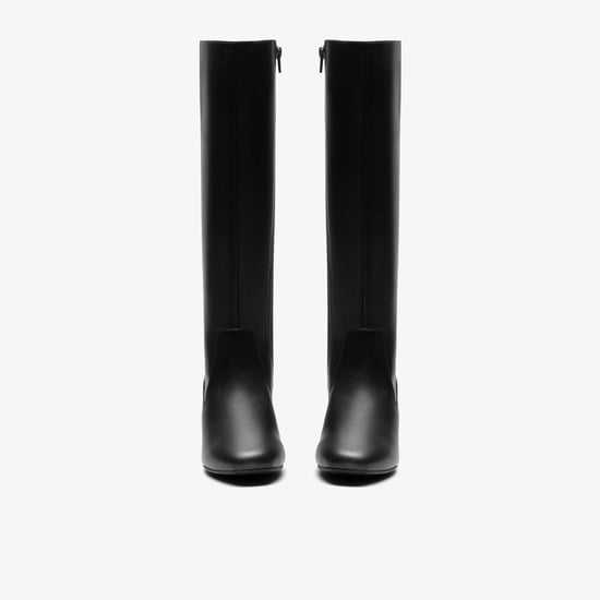 Iridessa Glow Black Leather Botas - Image 6