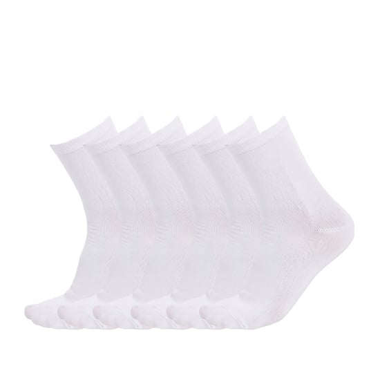 6 Pares de Calcetines de Algodón para Mujer hasta la Pantorrilla S25609 - Image 1