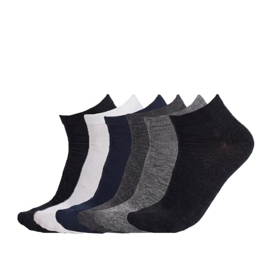 6 Pares de Calcetines Cortos sin Costuras para Hombre S9101 - Image 1