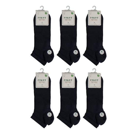 6 Pares de Calcetines de Corte Bajo Sin Costuras para Hombre S9101 - Image 6