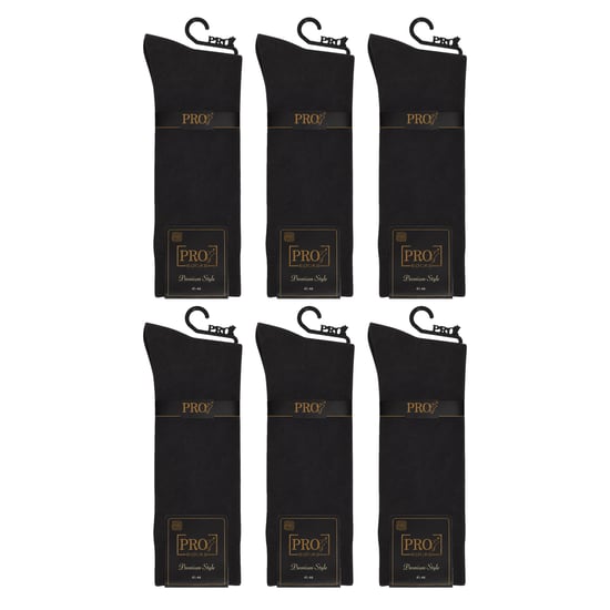 6 Pares de Calcetines sin Costura de Algodón de Alta para Hombre S15001 - Image 6