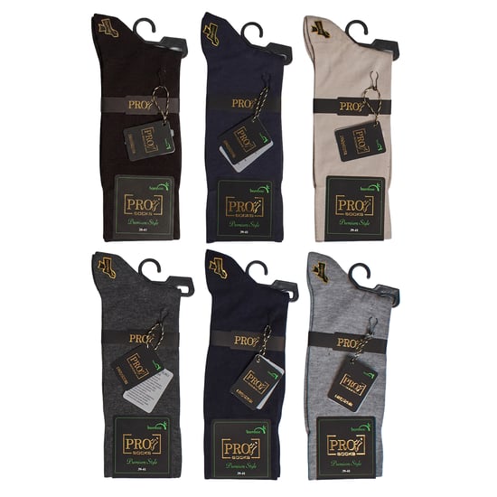 6 PARES DE CALCETINES ALTOS SIN COSTURAS PARA HOMBRE S17013 - Image 6