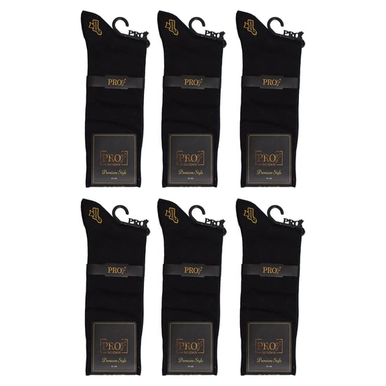 6 Paquetes de Calcetines Altos Sin Costuras para Hombre Ejecutivo de Algodón S15100 - Image 6