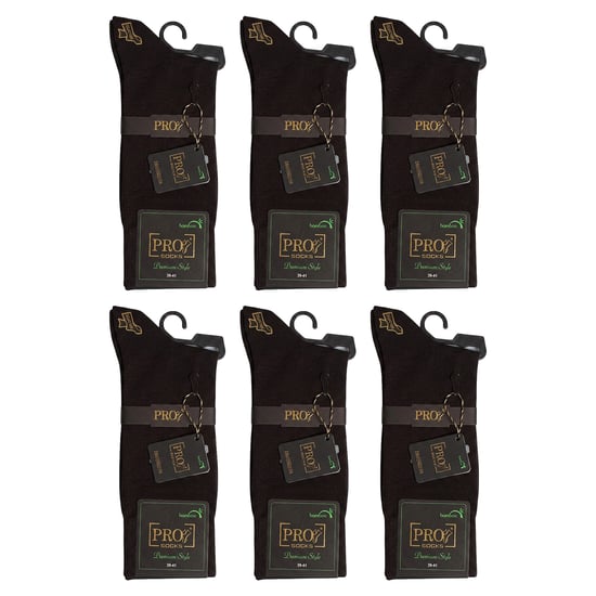 6 Pares de Calcetines Ejecutivos Altos sin Costuras para Hombre S17013 - Image 6