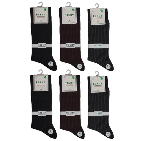6 Pares de Calcetines Altos Sin Costura para Hombre S9802 - Image 6