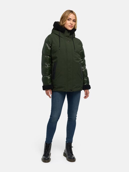 Chaqueta de invierno para mujer Navahoo Herzschmelz 14 con capucha - Image 4