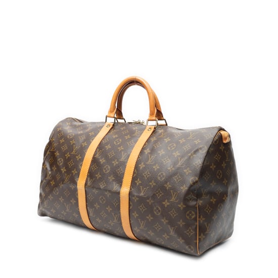 Louis Vuitton Keepall 50 en marrón Lienzo recubierto - Image 2