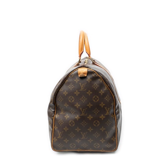 Louis Vuitton Keepall 50 en marrón Lienzo recubierto - Image 3