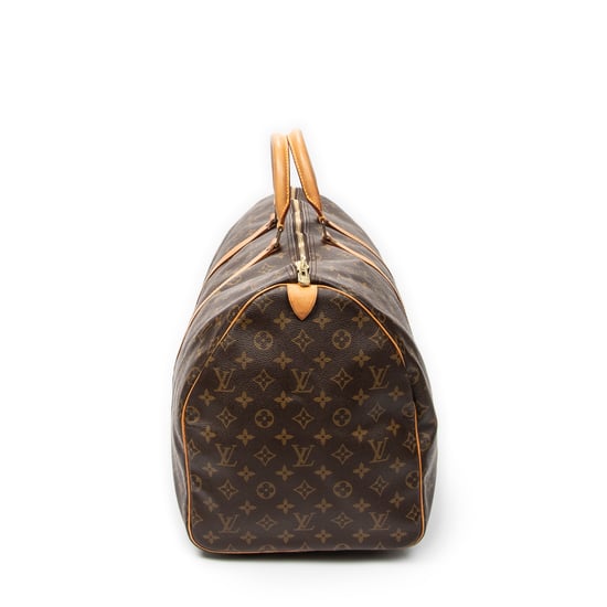 Louis Vuitton Keepall 55 en marrón Lienzo recubierto - Image 3