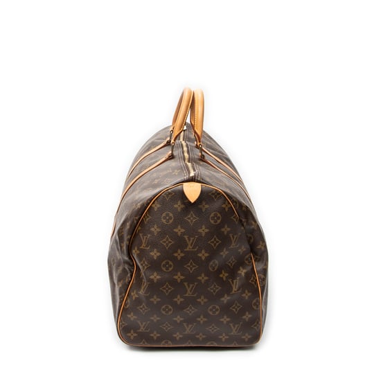 Louis Vuitton Keepall 55 en marrón Lienzo recubierto - Image 4