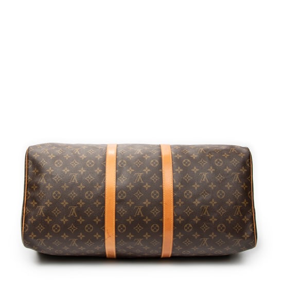 Louis Vuitton Keepall 55 en marrón Lienzo recubierto - Image 6