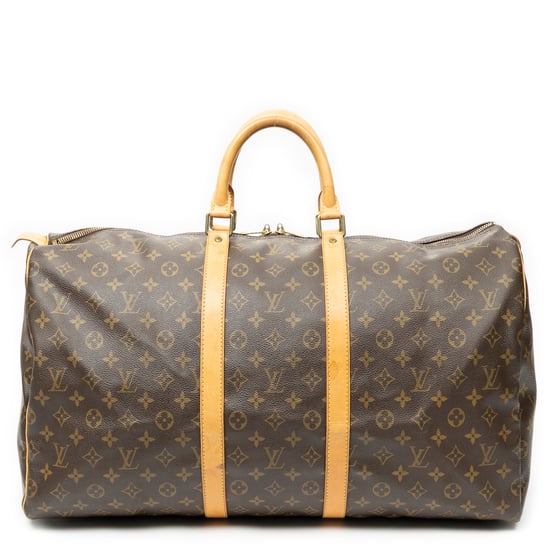Louis Vuitton Keepall 55 en marrón Lienzo recubierto - Image 1