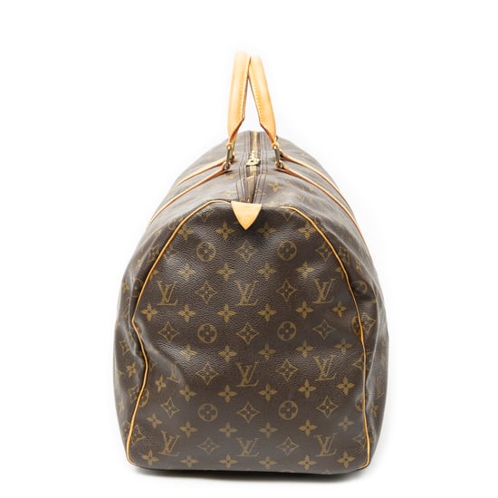 Louis Vuitton Keepall 55 en marrón Lienzo recubierto - Image 2