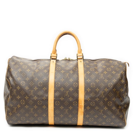 Louis Vuitton Keepall 55 en marrón Lienzo recubierto - Image 3