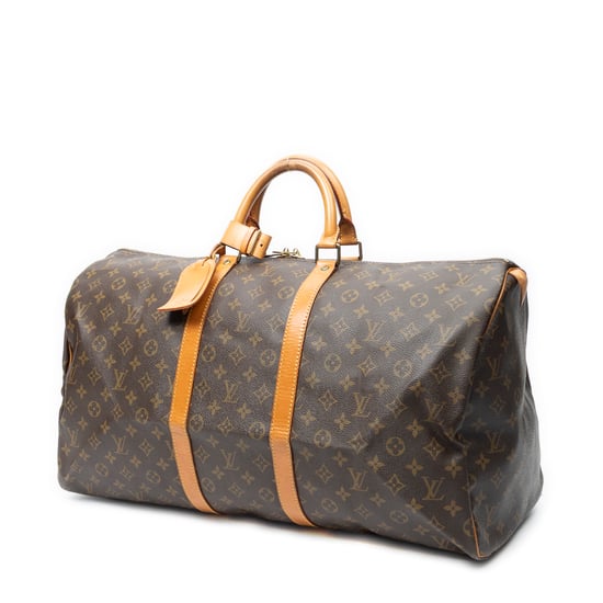Louis Vuitton Keepall 55 en marrón Lienzo recubierto - Image 2