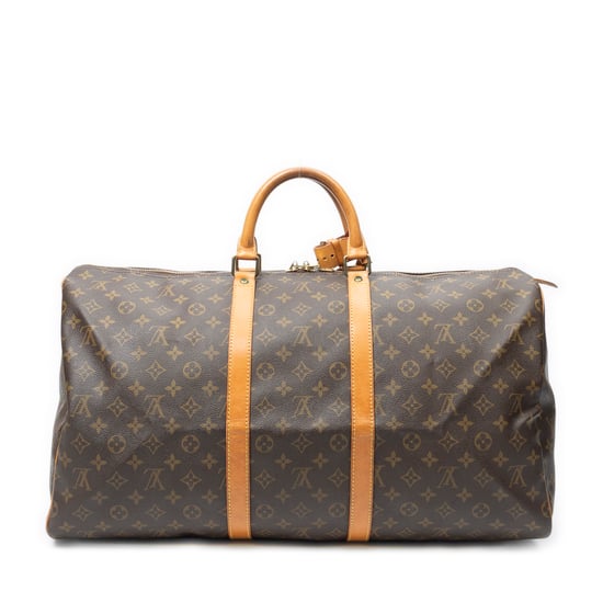 Louis Vuitton Keepall 55 en marrón Lienzo recubierto - Image 5
