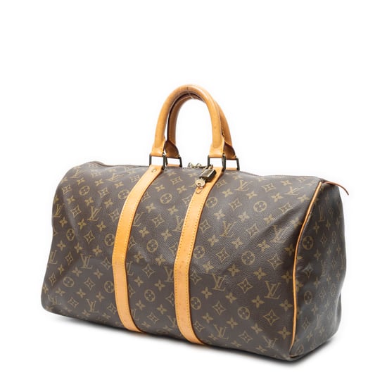 Louis Vuitton Keepall 45 en marrón Lienzo recubierto - Image 2