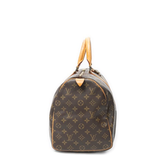 Louis Vuitton Keepall 45 en marrón Lienzo recubierto - Image 4