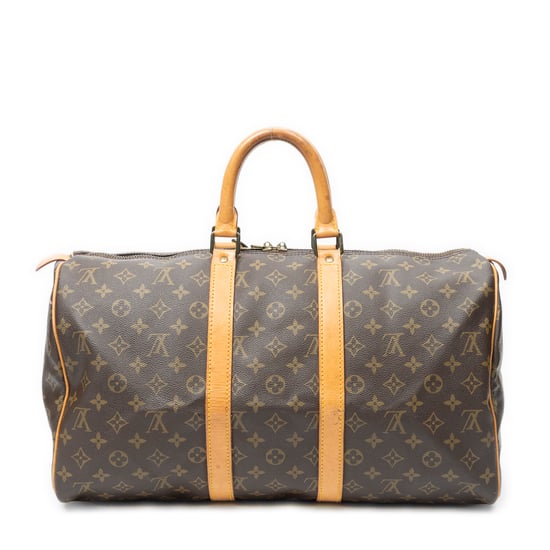 Louis Vuitton Keepall 45 en marrón Lienzo recubierto - Image 5