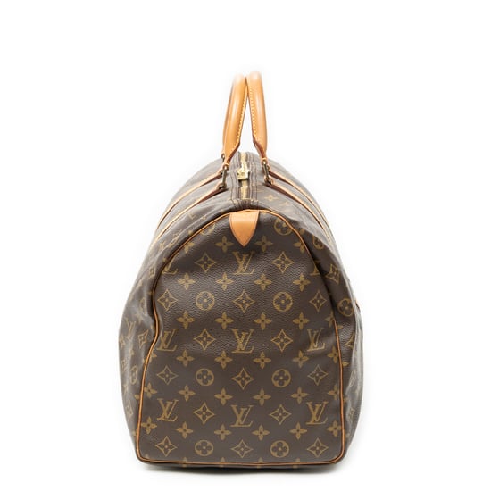 Louis Vuitton Keepall 50 en marrón Lienzo recubierto - Image 3