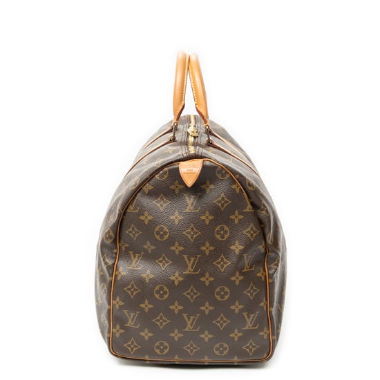 Louis Vuitton Keepall 50 en marrón Lienzo recubierto - Image 4