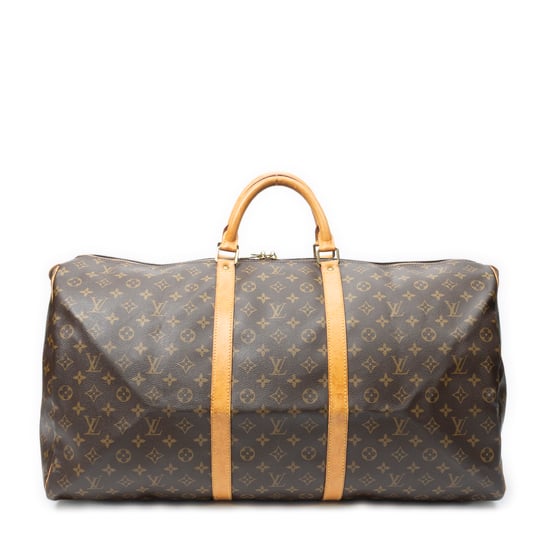 Louis Vuitton Keepall 60 en marrón Lienzo recubierto - Image 1