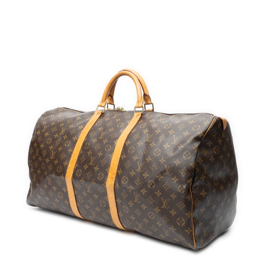 Louis Vuitton Keepall 60 en marrón Lienzo recubierto - Image 2