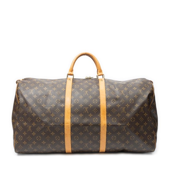 Louis Vuitton Keepall 60 en marrón Lienzo recubierto - Image 5