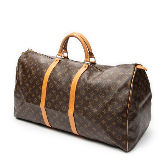 Louis Vuitton Keepall 60 en marrón Lienzo recubierto - Image 2