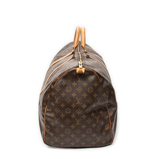 Louis Vuitton Keepall 60 en marrón Lienzo recubierto - Image 4