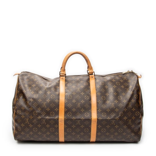 Louis Vuitton Keepall 60 en marrón Lienzo recubierto - Image 5