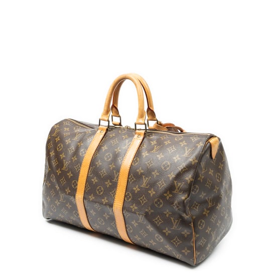 Louis Vuitton Keepall 45 en marrón Lienzo recubierto - Image 2