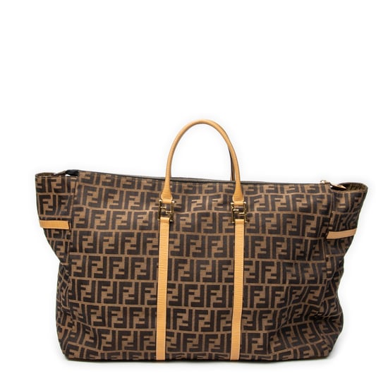 Fendi Collapsible Weekender en marrón Lienzo - Image 5