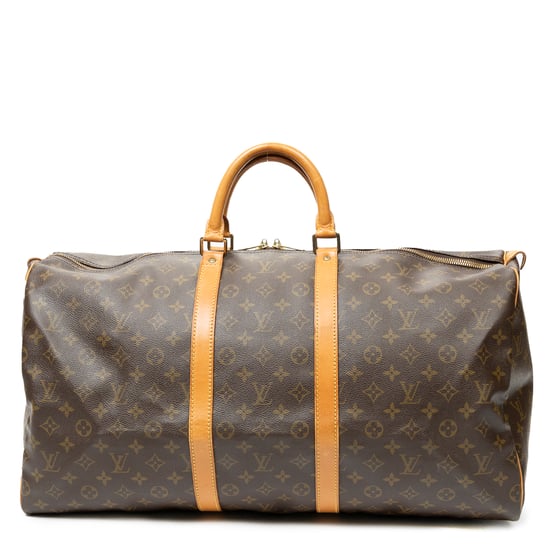 Louis Vuitton Keepall 55 en marrón Lienzo recubierto - Image 1