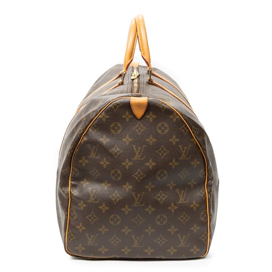 Louis Vuitton Keepall 55 en marrón Lienzo recubierto - Image 4