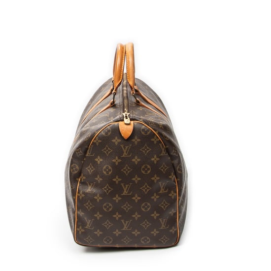 Louis Vuitton Keepall 50 en marrón Lienzo recubierto - Image 4