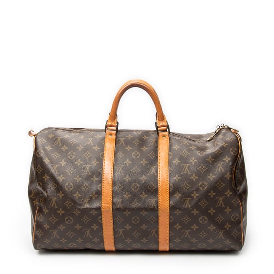 Louis Vuitton Keepall 50 en marrón Lienzo recubierto - Image 5
