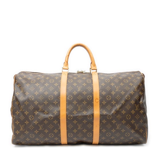 Louis Vuitton Keepall 55 en marrón Lienzo recubierto - Image 1