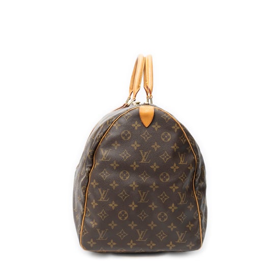 Louis Vuitton Keepall 55 en marrón Lienzo recubierto - Image 3