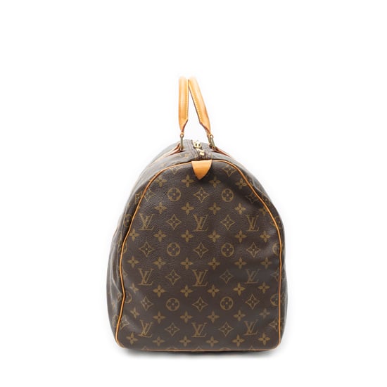 Louis Vuitton Keepall 55 en marrón Lienzo recubierto - Image 4