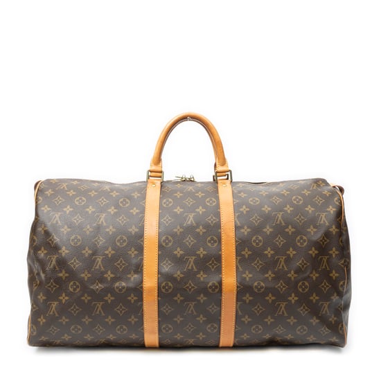 Louis Vuitton Keepall 55 en marrón Lienzo recubierto - Image 5